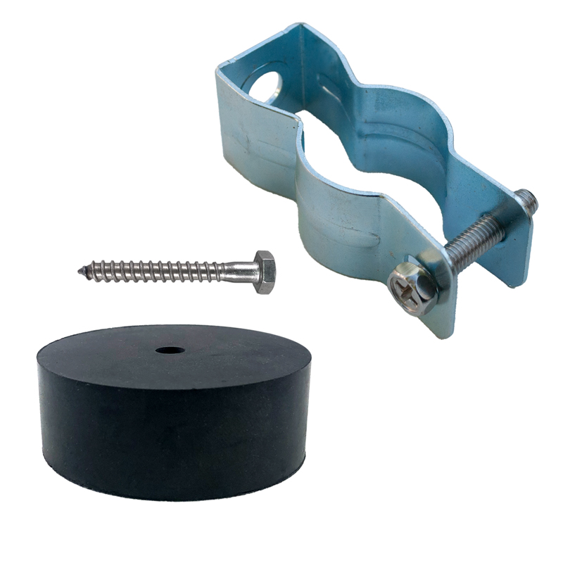 EPDM Block, Mounting Screw, 3/4in Clip, Hex Bolt