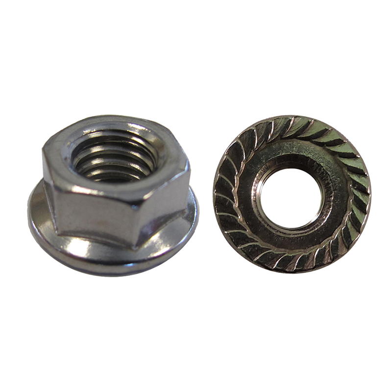 Part Number 15669 3/8" Hex Serrated Flange Nut 18-8 Stainless Steel 20/PK Wgt = 1.25 Lbs